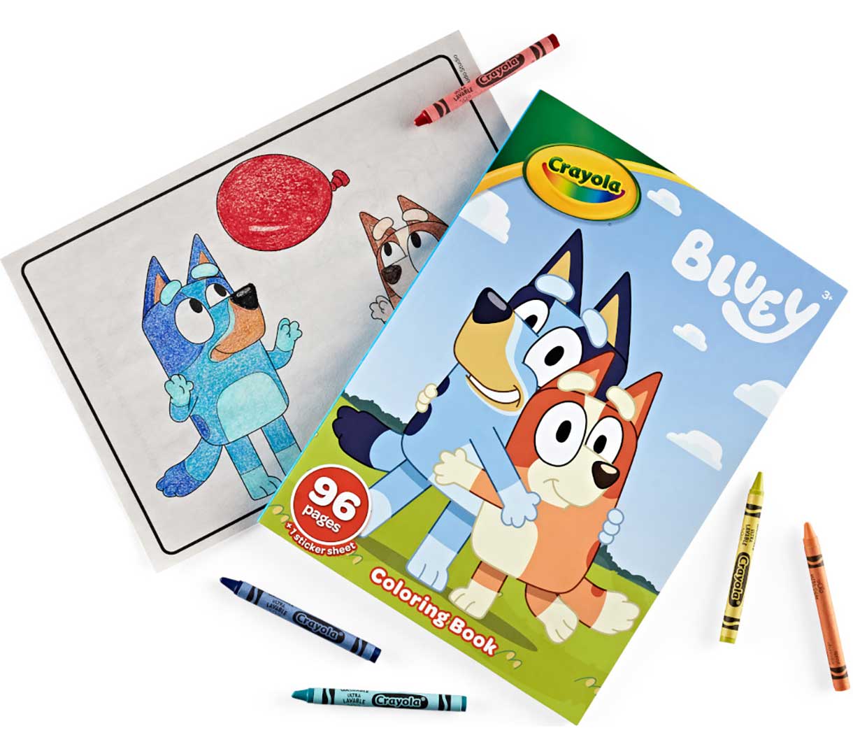 Bluey Coloring Book & Sticker Sheet