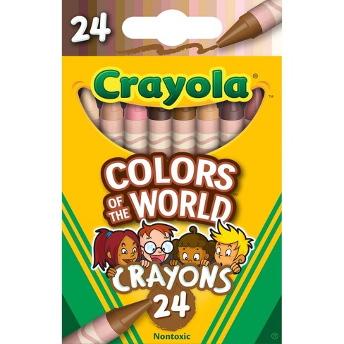 Colors of the World Crayons, 24 Count