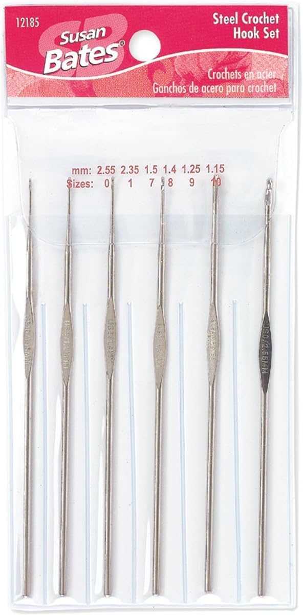 Steel Crochet Hook Set (0,1,7,8,9,10)