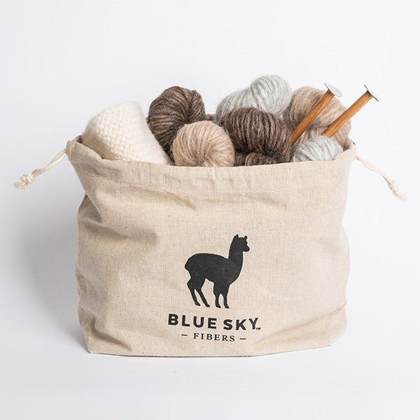 Blue Sky Fibers Drawstring Bag