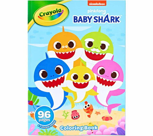 Baby Shark Coloring Book & Sticker Sheet