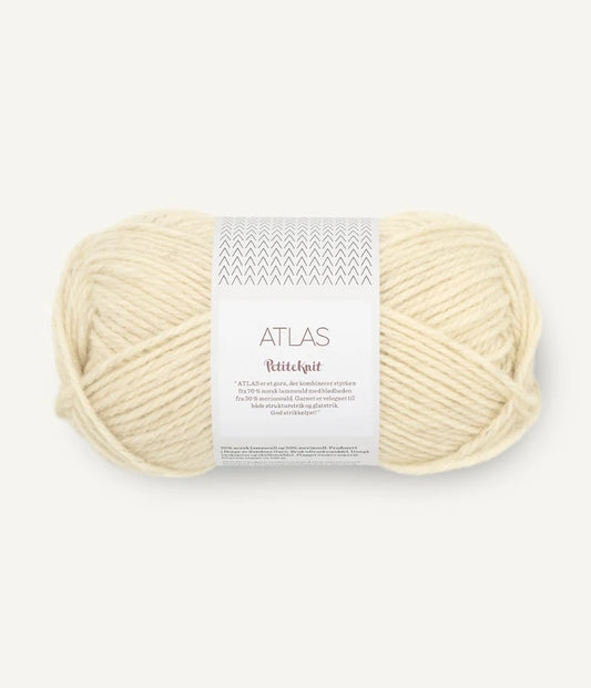 1016 Milk Heather - Petite Knit Atlas