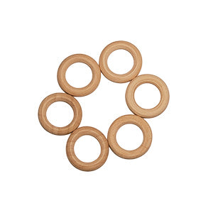 Natural Wooden Craft Rings 30mm/1.18inch