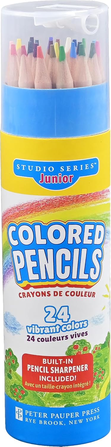 Studio Series Junior Colored Pencil Tube Set (24-colors)