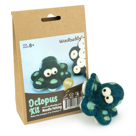 Octopus Needle Felting Kit