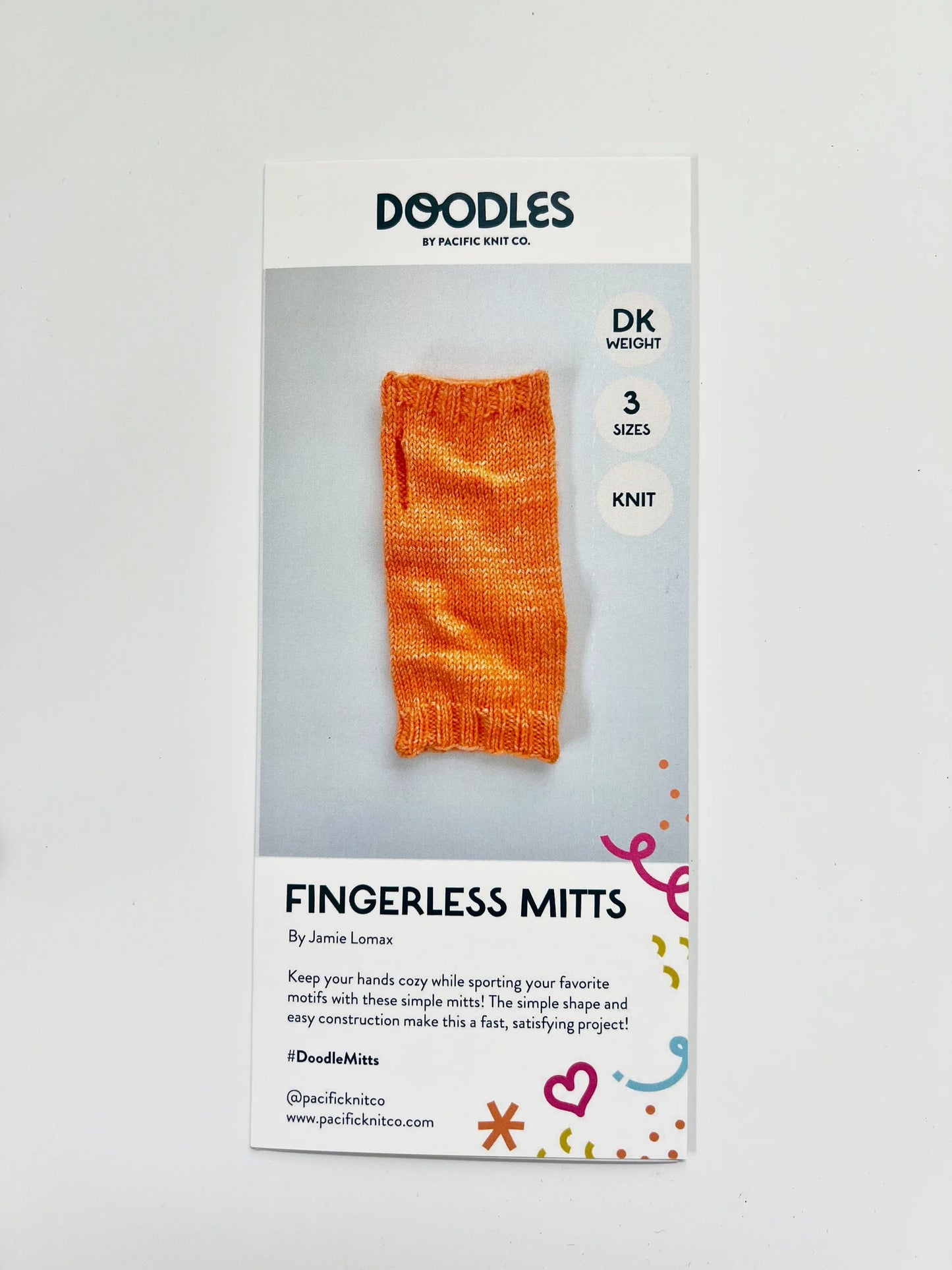 Fingerless Mitts Doodle Brochure