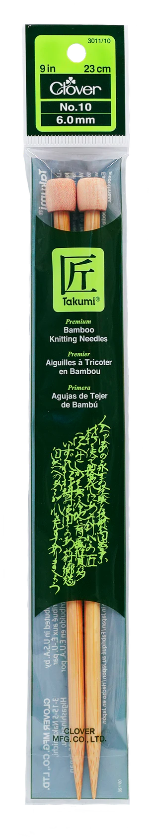 Takumi Single Point Knitting Needles 9"