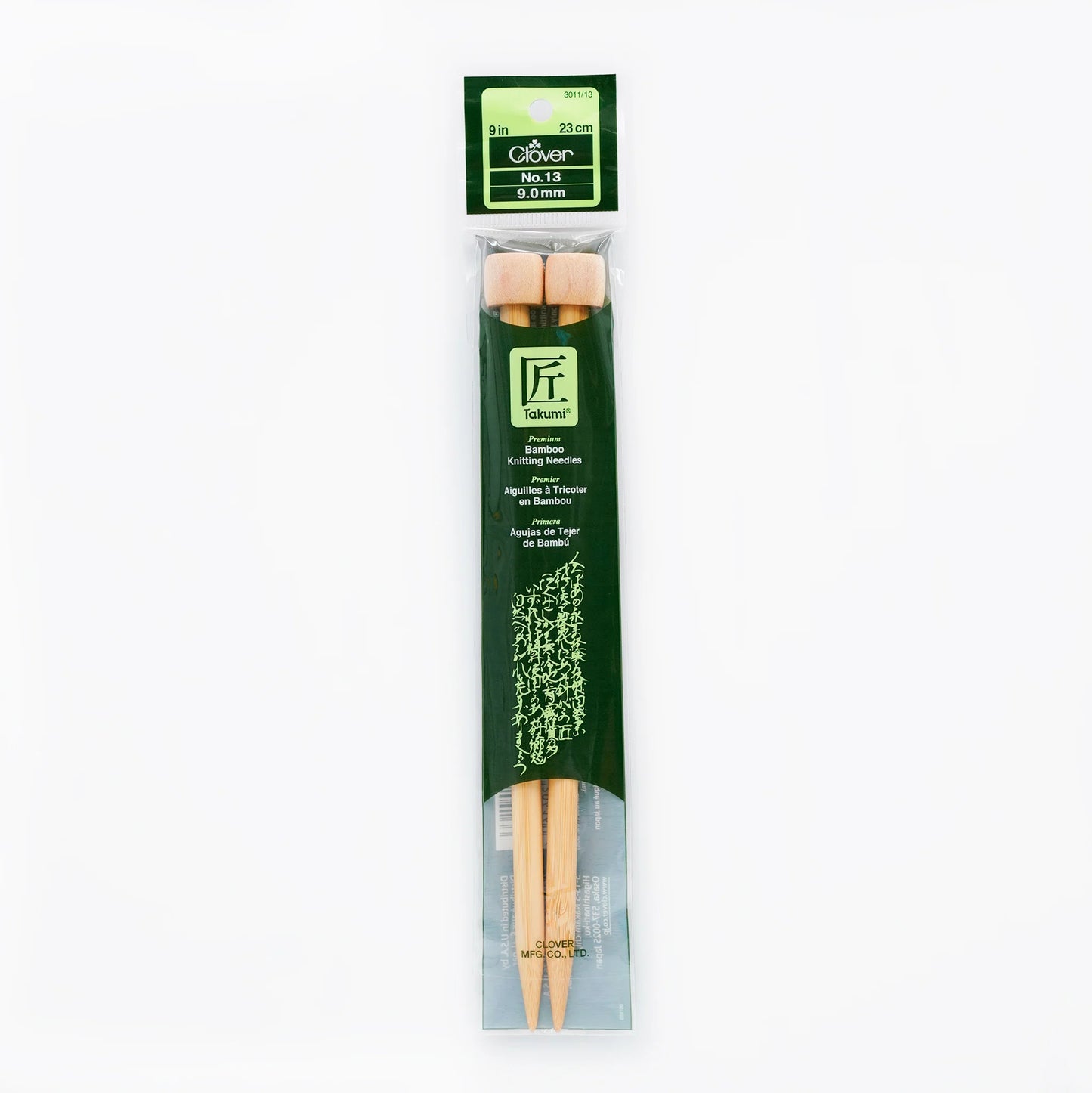 Takumi Single Point Knitting Needles 9"
