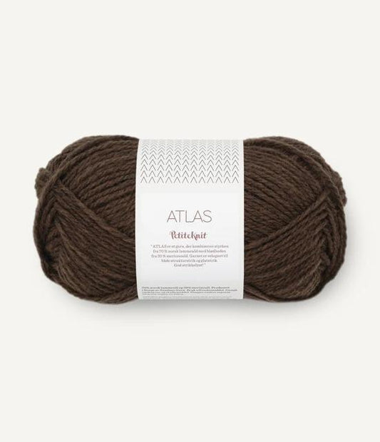 2381 Coffee Heather - Petite Knit Atlas