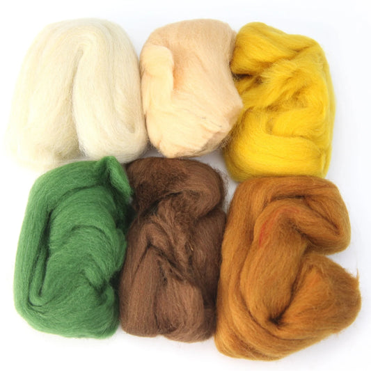 Merino Wool 2 oz – Fall Colors for Needle Felting