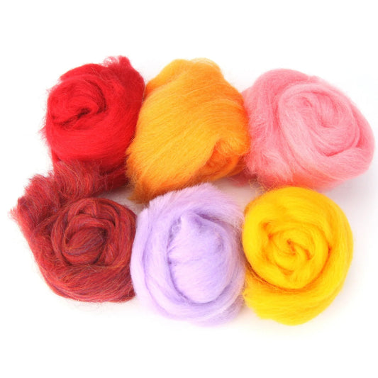 Merino Wool 2 oz – Summer Colors for Needle Felting