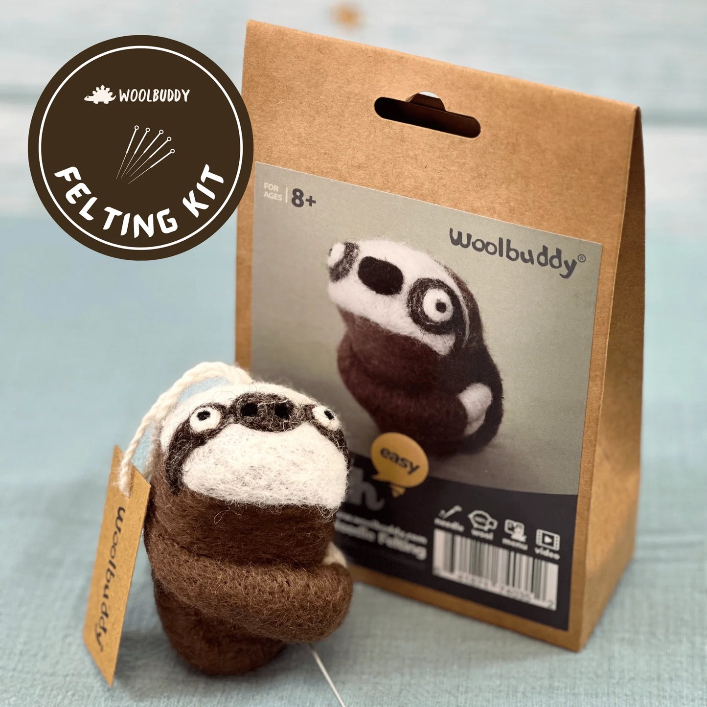 Sloth Needle Felting Kit